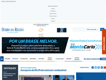 Tablet Screenshot of diariodaregiao.com.br